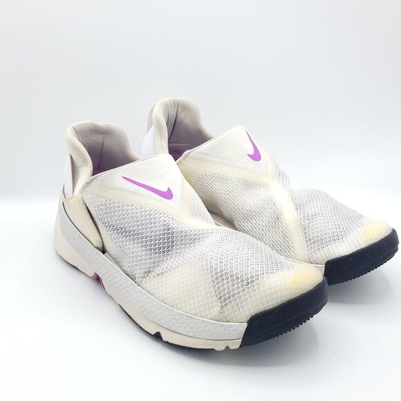 Nike Go Flyease DR5540-104 Off White Purple Easy On women's Size 10.5 - Picture 2 of 9